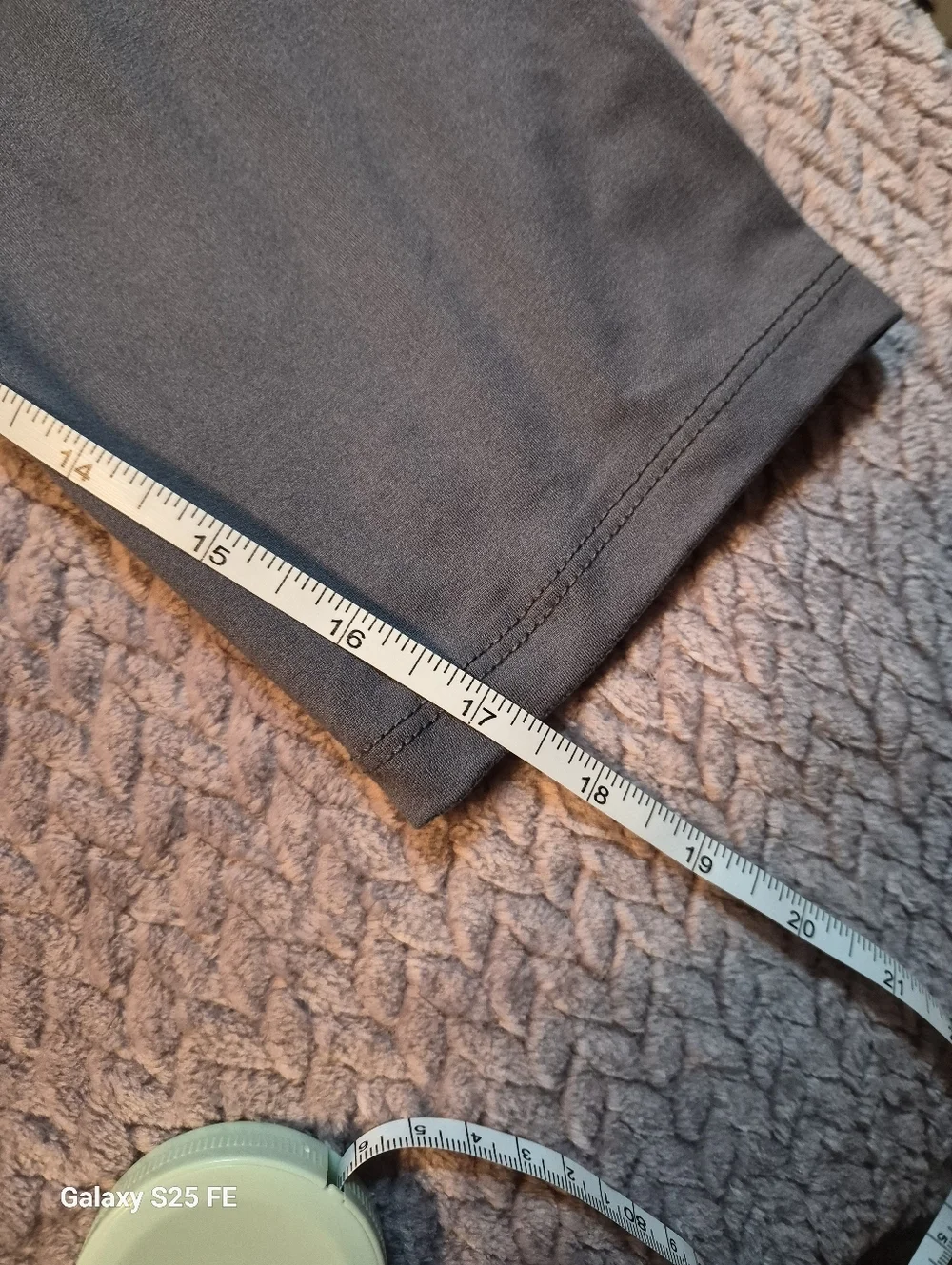 3-Pack Capri Length Leggings, Blue, Light Gray & Black, L/XL, EUC